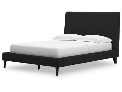 Cadmori Full Upholstered Bed with Roll Slats - B2616-72