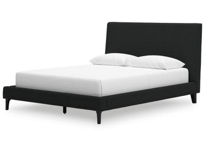 Cadmori Queen Upholstered Bed with Roll Slats - B2616-81