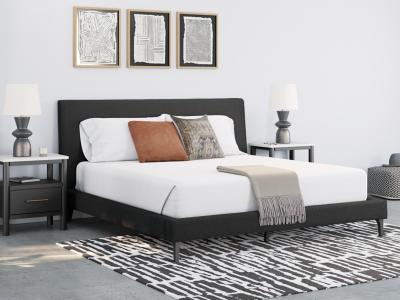 Cadmori King Upholstered Bed with Roll Slats - B2616-82