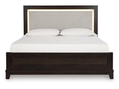 Neymorton Queen Upholstered Panel Bed - B618B2
