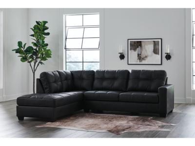 Barlin Mills 2-Piece Sectional with Chaise in Carbon - 17004S1