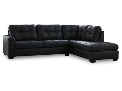 Barlin Mills 2-Piece Sectional with Chaise in Carbon - 17004S2