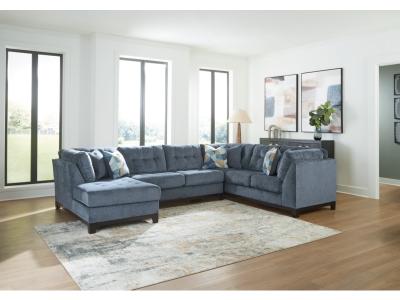 Maxon Place 3-Piece Sectional with Chaise in Navy - 33003S1