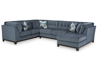 Maxon Place 3-Piece Sectional with Chaise in Navy - 33003S2