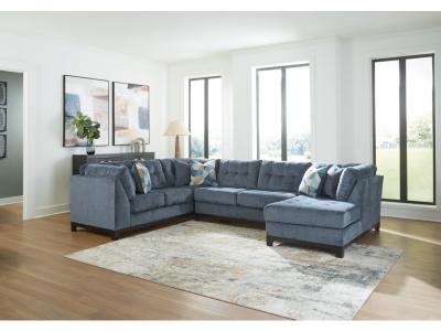 Maxon Place 3-Piece Sectional with Chaise in Navy - 33003S2