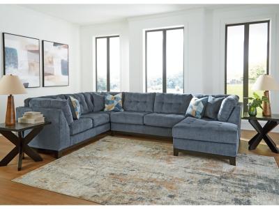 Maxon Place 3-Piece Sectional with Chaise in Navy - 33003S2