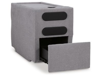 Modmax 4-Piece Audio Console Sectional with Chaise in Granite - 92104S37
