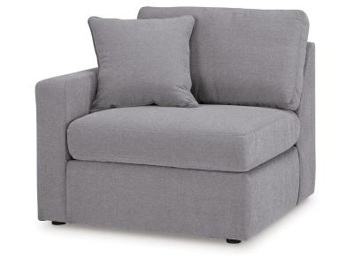 Modmax 4-Piece Audio Console Sectional with Chaise in Granite - 92104S37