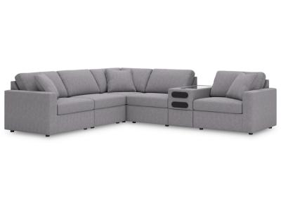  Modmax 6-Piece Audio Console Sectional in Granite - 92104S14
