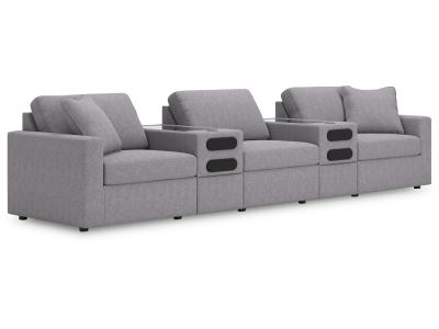 Modmax 5-Piece Audio Console Sectional in Granite - 92104S15
