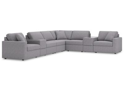 Modmax 8-Piece Storage Sectional in Granite - 92104S11