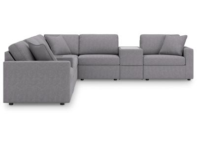 Modmax 8-Piece Storage Sectional in Granite - 92104S11
