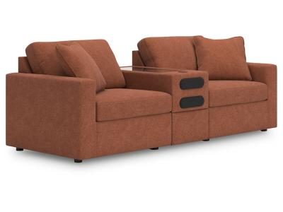 Modmax 3-Piece Audio Console Sectional in Spice - 92102S13