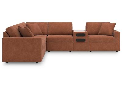 Modmax 6-Piece Audio Console Sectional in Spice - 92102S14