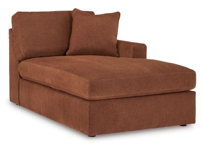 Modmax 4-Piece Audio Console Sectional with Chaise in Spice - 92102S37