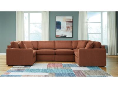 Modmax 6-Piece Sectional in Spice - 92102S8