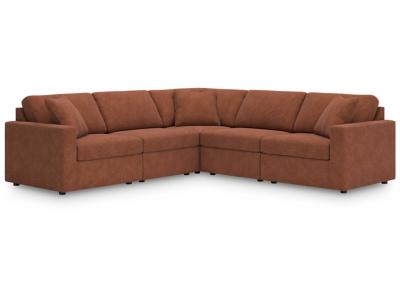 Modmax 5-Piece Sectional in Spice - 92102S6