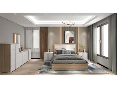Galaxy Double Dresser with Mirror - 1583-DM-K