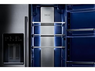 36" Maytag 20.8 Cu. Ft. Wide Counter-Depth Side-by-Side Refrigerator with Arctic Blue Interior - MRSC6636RZ