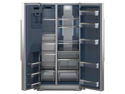 36" Maytag 20.8 Cu. Ft. Wide Counter-Depth Side-by-Side Refrigerator with Arctic Blue Interior - MRSC6636RZ