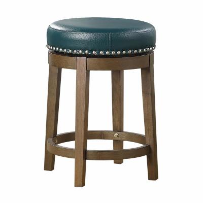 Westby Collection 24" Round Swivel Counter Height Stool in Green - 5681GEN-24