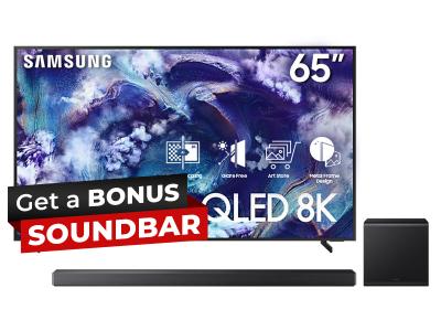 65" Samsung 8K AI TV + Q-series Soundbar Bundle - QN65QN900FFXZC-HW-QS700F