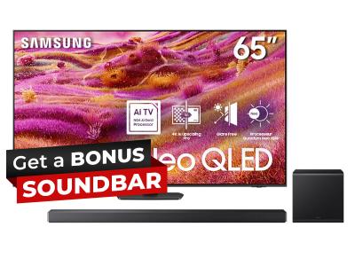 65" Samsung Neo QLED TV + Q-Series Soundbar - QN65QN92FAFXZC-HW-QS700F/ZC