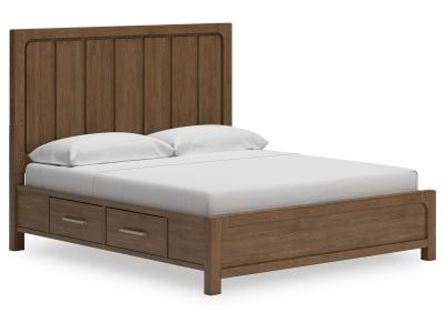 Cabalynn California King Panel Bed with Storage - B974B9
