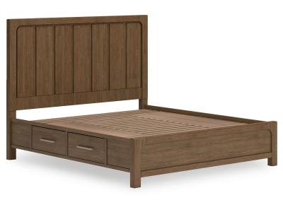 Cabalynn California King Panel Bed with Storage - B974B9