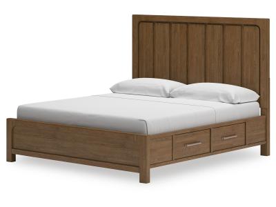 Cabalynn California King Panel Bed with Storage - B974B9