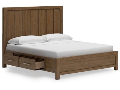 Cabalynn California King Panel Bed with Storage - B974B9