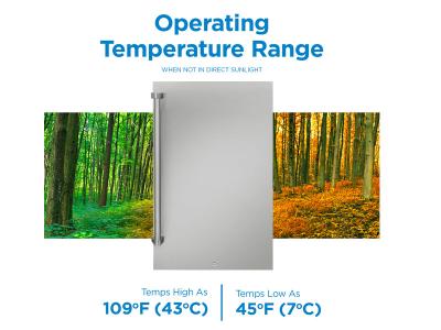 Danby 4.4 Cu. Ft. Outdoor Fridge in Stainless Steel - DAR044A1SSO