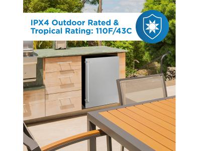 Danby 4.4 Cu. Ft. Outdoor Fridge in Stainless Steel - DAR044A1SSO