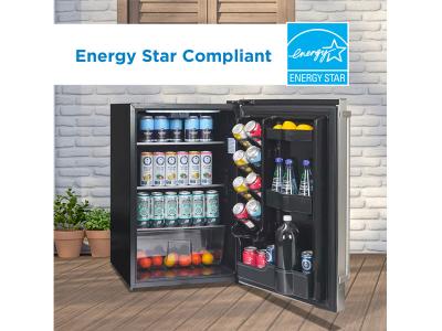 Danby 4.4 Cu. Ft. Outdoor Fridge in Stainless Steel - DAR044A1SSO