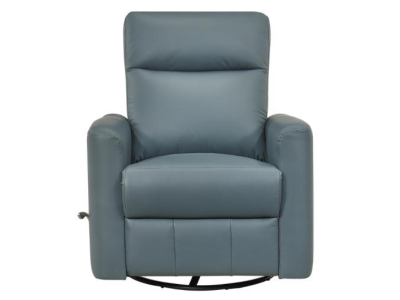 Figaro Collection Swivel Glider Recliner in Blue - 9658BUE-1G