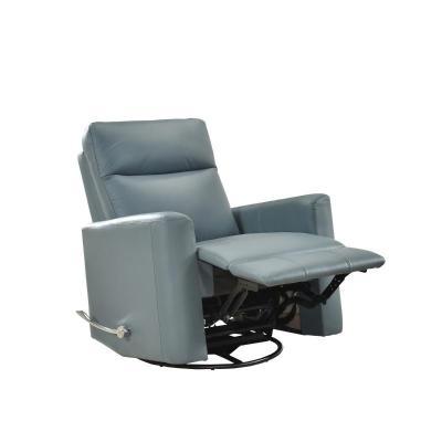 Figaro Collection Swivel Glider Recliner in Blue - 9658BUE-1G