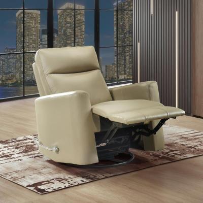 Figaro Collection Swivel Glider Recliner in Latte - 9658LTE-1G