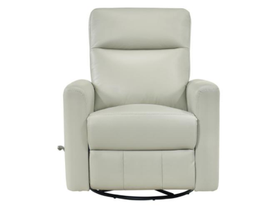 Figaro Collection Swivel Glider Recliner in Silver - 9658SVE-1G