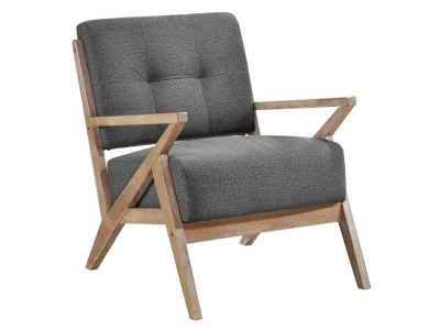 Ollen Collection Stationary Fabric Accent Chair - 1211DG-1