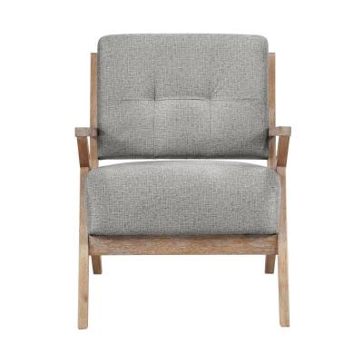 Ollen Collection Stationary Fabric Accent Chair - 1211GY-1