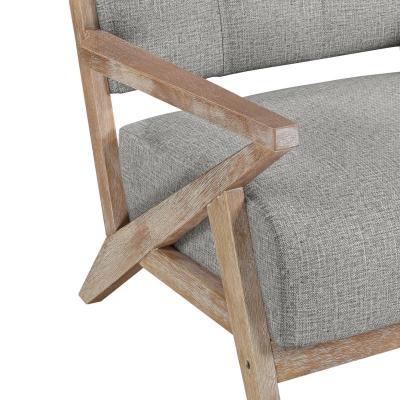 Ollen Collection Stationary Fabric Accent Chair - 1211GY-1