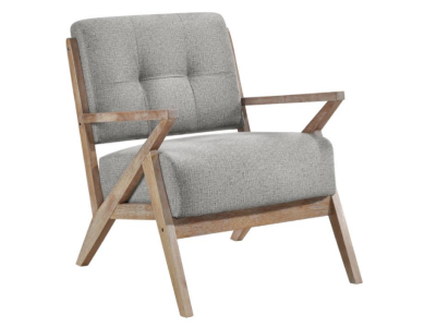 Ollen Collection Stationary Fabric Accent Chair - 1211GY-1