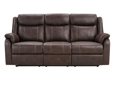 Primo International Wayne Manual Sofa in Crackle Brown - C-WAYNE-BRN-SOFA