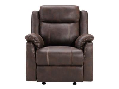 Primo International Wayne Manual Glider Recliner in Crackle Brown - C-WAYNE-BRN-RECL