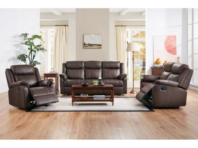 Primo International Wayne Manual Glider Recliner in Crackle Brown - C-WAYNE-BRN-RECL