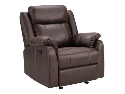 Primo International Wayne Manual Glider Recliner in Crackle Brown - C-WAYNE-BRN-RECL