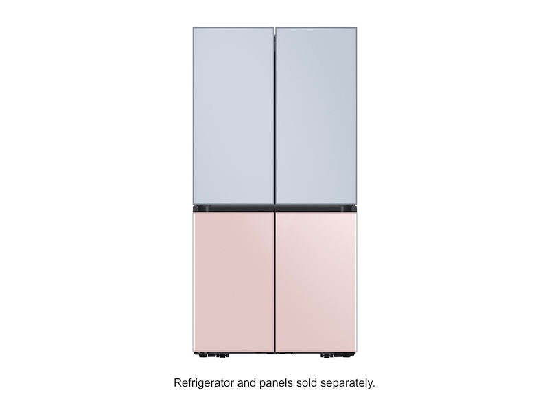 Samsung Bespoke 4-Door Flex Refrigerator Panel in Rose Pink Glass - RA-F18DBB32/AA