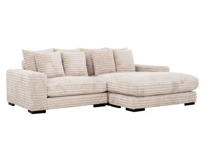 Cuddler Sofa Chaise in Taupe - C-CUDDLER-T-K