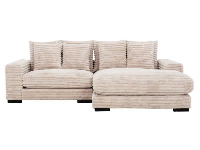 Cuddler Sofa Chaise in Taupe - C-CUDDLER-T-K