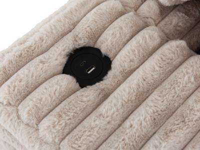 Cuddler Sofa Chaise in Taupe - C-CUDDLER-T-K